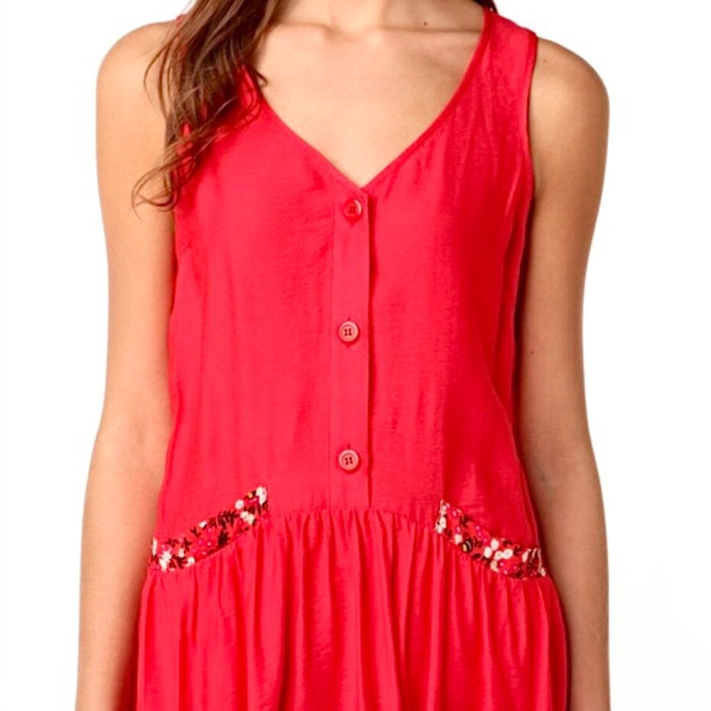 Urban Outfitters Bumble Bees Red Dress Cooperative